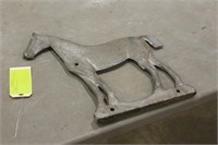 METAL HORSE FROM WEATHER VAIN APPROX. 16"x8"