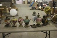 (8)  ASSORTED VINTAGE LAMPS