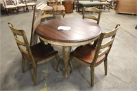 HOOKER FURNITURE 48" ROUND TABLE WITH (1) 20" LEAF