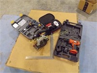 CORDLESS POWER TOOLS, SQAURE, LASER LEVEL