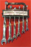 Twist Combination Wrench Set Size 3/8" - 3/4"