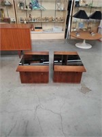 Pair of mid century modern side tables