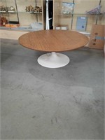 Round mid century modern coffee table