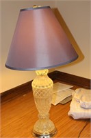 Glass Bottom Table Lamp with Shade