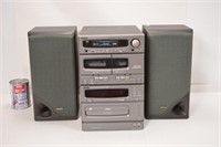 Système de son DENON 4 CD, cassettes + 2 HP