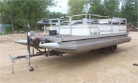 1988 20FT PONTOON WITH 2005 TRAILER