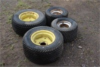 LAWN TRACTOR TIRES, (2) 23X10.5-12, (2) 18X9.5-6
