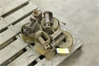 (5) RATCHET BELT WINCHES WITH (4) BELTS