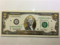 2003A enhanced Unc. $2 note