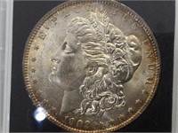 1903-O Morgan Silver Dollar, cased