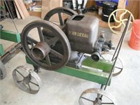 1927 - 1 1/2 H.P. John Deere Gas Engine w/ Cart