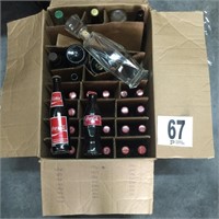 Box of Coke & Miscellaneous Bottles