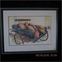 Framed water colour signed G MacDonald 93'