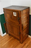 Oak Ice Box (Old) (46”H,30”W,18”D)