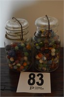 2 Jars of Marbles (Atlas & Presto Jars)