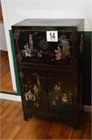 Oriental Cabinet (45”H,26”W,14 1/4”D)