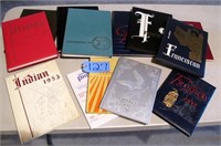 Lot, 13 assorted yearbooks: