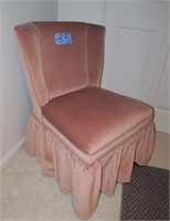 Pink vintage  velvet ladies chair