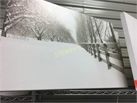 Beautiful Snow Scene Artwork - 36" x 45"