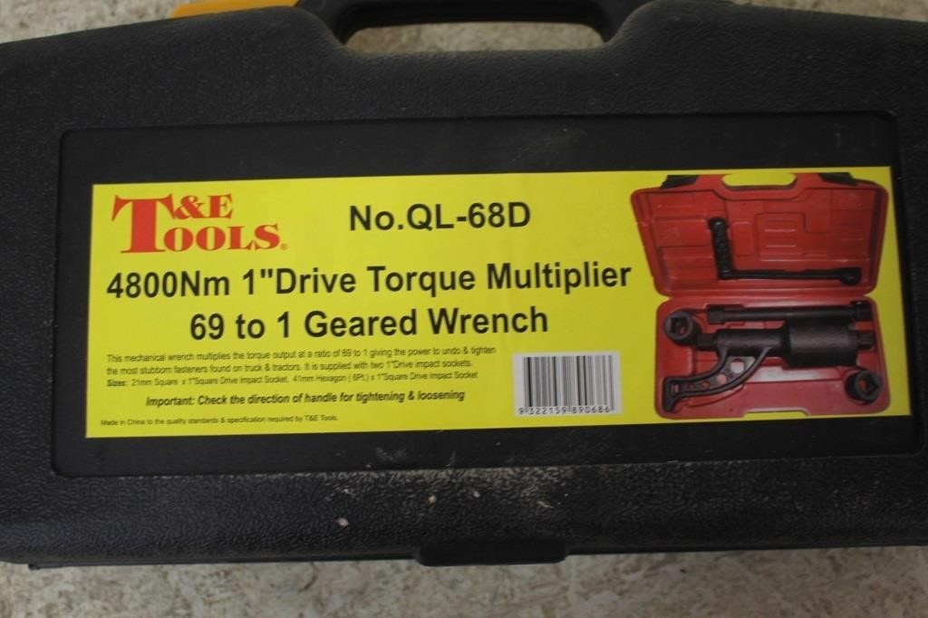 T and E Tools 3200nm 1 Inch Drive Torque Multiplier Ql-58a for sale online 