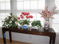Lot, silk plants with vases, 4 pcs.