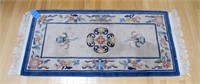 27.5" x 54.5" Chinese wool oriental rug