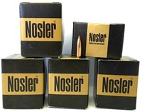 5 Boxes of Nosler 30 Cal. Spitzer Bullets