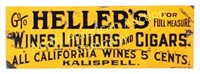 August Heller Advertising Sign Kalispell Montana