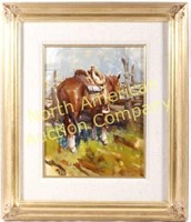 Buck McCain (1941-) Oil Painting of Horse