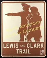 1960's Lewis and Clark Trail Highway Sign Idaho