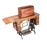 Antique Montgomery Ward & Co. Sewing Machine