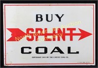 Original Splint Coal Advertising Sign