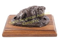 Paul's Bull Bison Buffalo Bronze by Bob Scriver