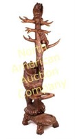 Black Forest Carved Hall Tree Umbrella Stand