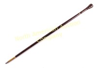 Antique Stacked Leather Plantation Owner Cane