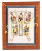 Framed Native American Lithograph
