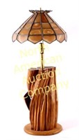 Juniper Lamp with Montana Agate Shade