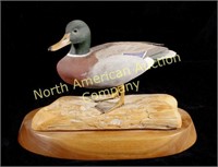 Mallard Duck Carving by Tom Ahern 1983
