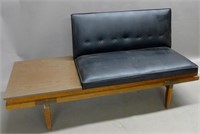 Mid-Century Modern Sofa with Attached End Table