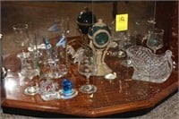Orrefor Glass, Clock, Blue Bird, Sled, etc