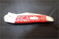 CASE XX #R6220SS 2 BLADE FOLDING KNIFE - RED BONE
