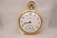 CROWN 15J POCKET WATCH NICE