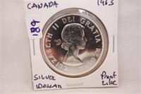 1963 CANADA SILVER DOLLAR PROOF LIKE
