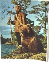 Autographed Photo: Earl Hammond & His Bear Sasha
