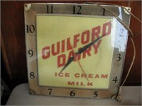 Guilford Dairy Ice Cream Milk Electric Clock