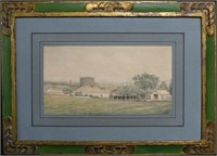 Early 20th C Watercolor Landscape, Signed