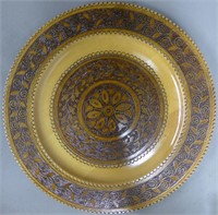Hand Carved Wooden Polish Plate