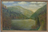 Large Signed Landscape Painting