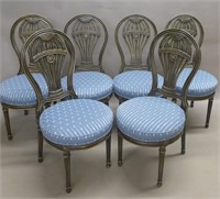 Set of Balloon Form Dining Chairs