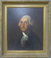 Antique Portrait Painting of George Washington